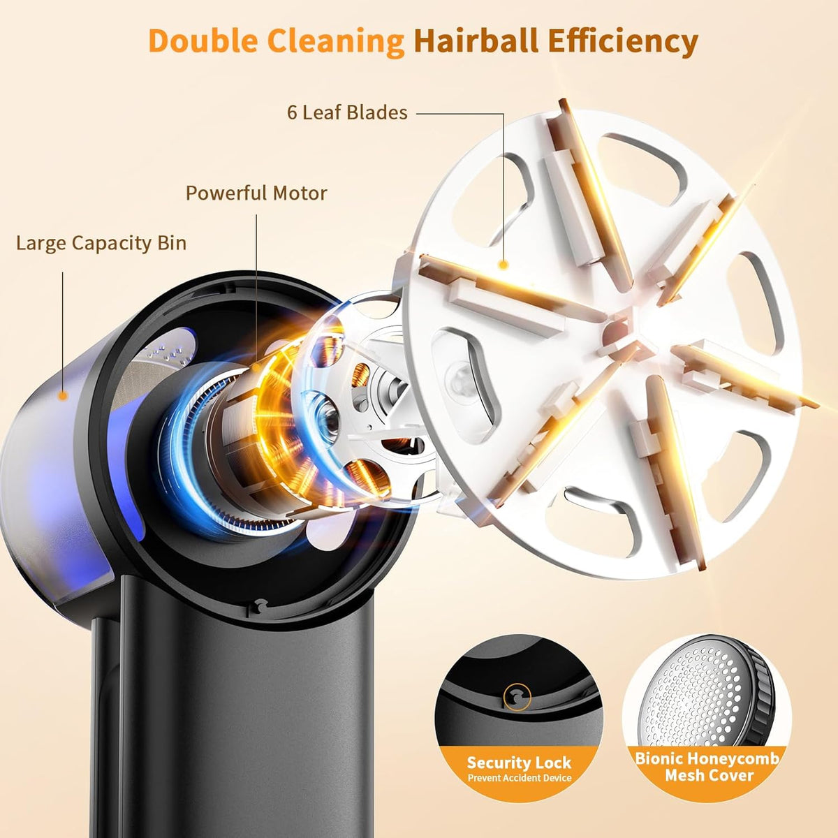 Large Fabric Shaver, 2-In-1 Electric Fabric Shaver & Lint Remover