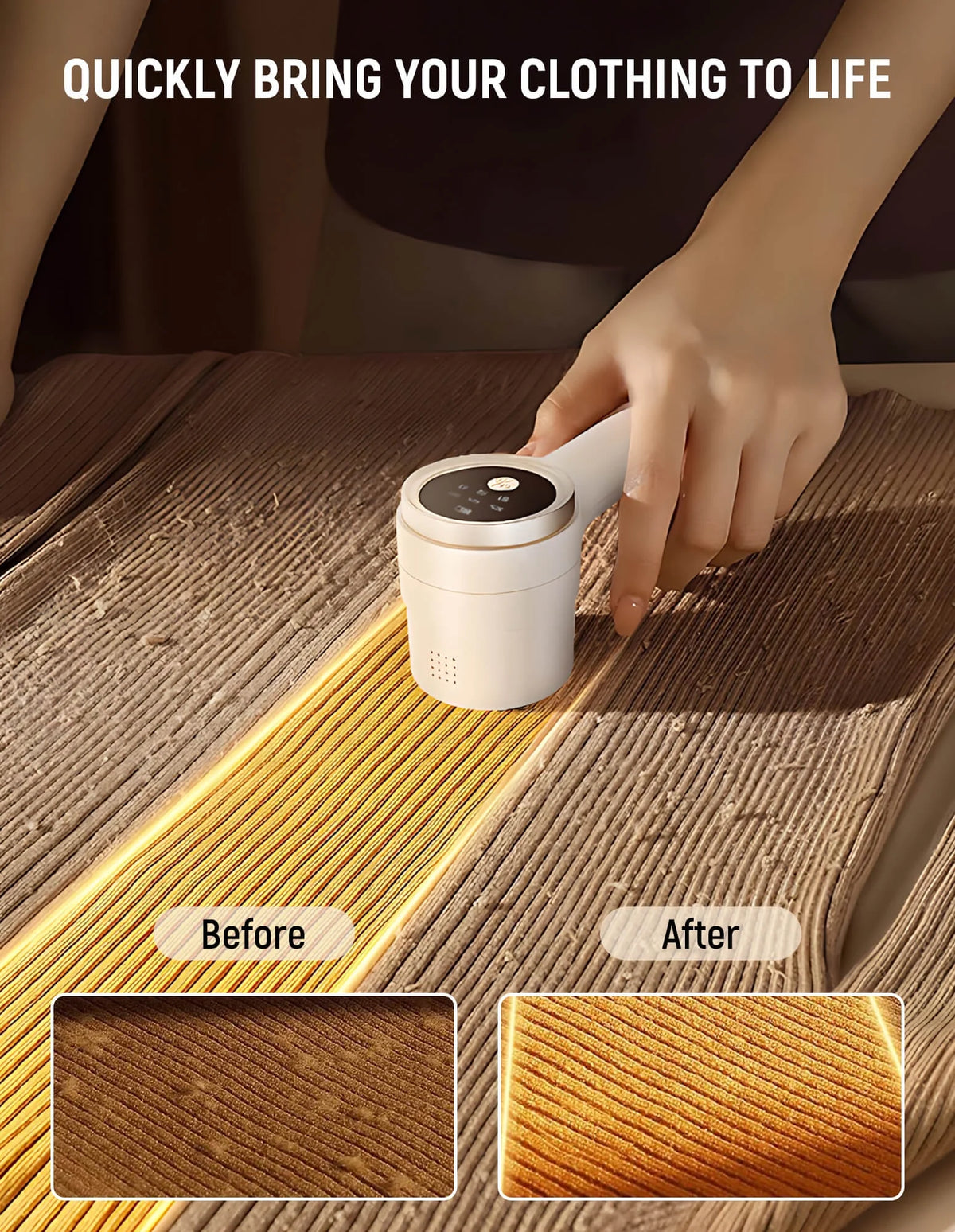 Fabric Shaver, Lint Remover Rechargeable, Electric Portable Sweater Defuzzer for Clothes