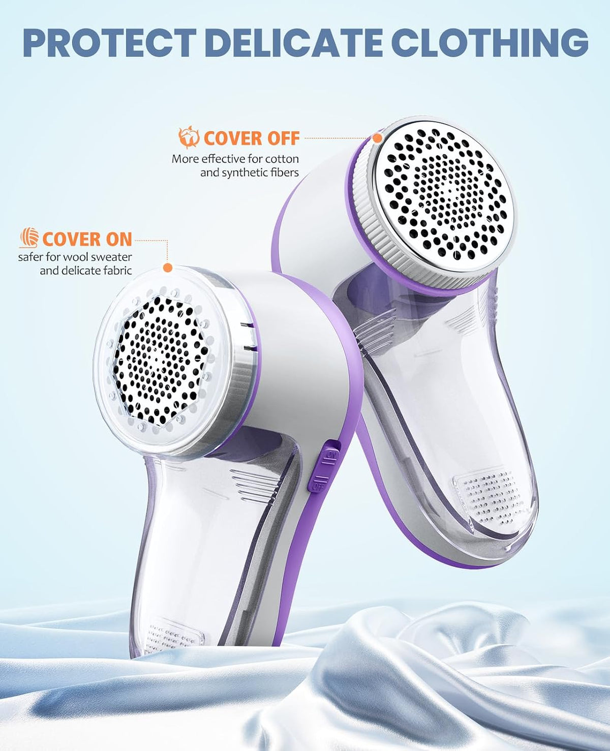 Fabric Shaver, Lint Shaver with 6-Leaf Blade, Rechargeable