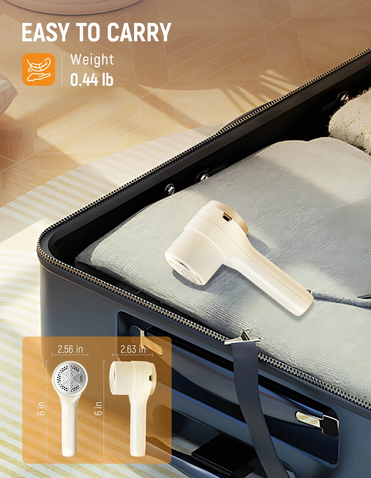 Fabric Shaver, Lint Remover Rechargeable, Electric Portable Sweater Defuzzer for Clothes